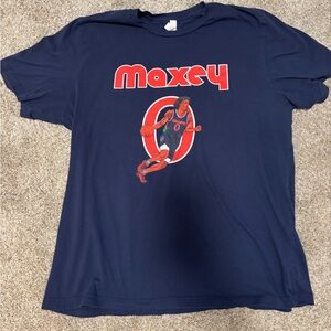 Hanes Kids T-Shirt in Dark Blue with Red Graphic